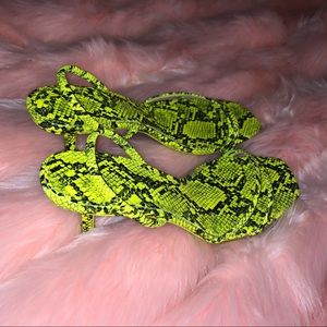 Zara snake print heels